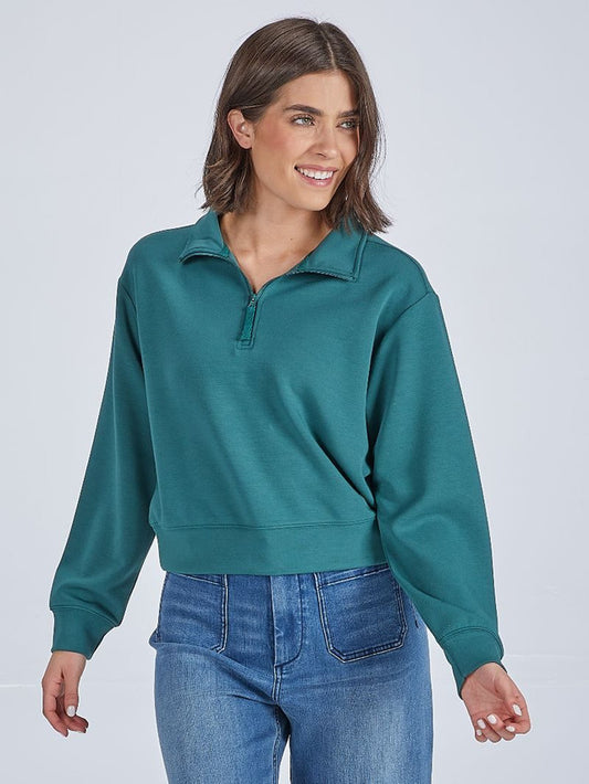 Jade Quarter Zip Pullover