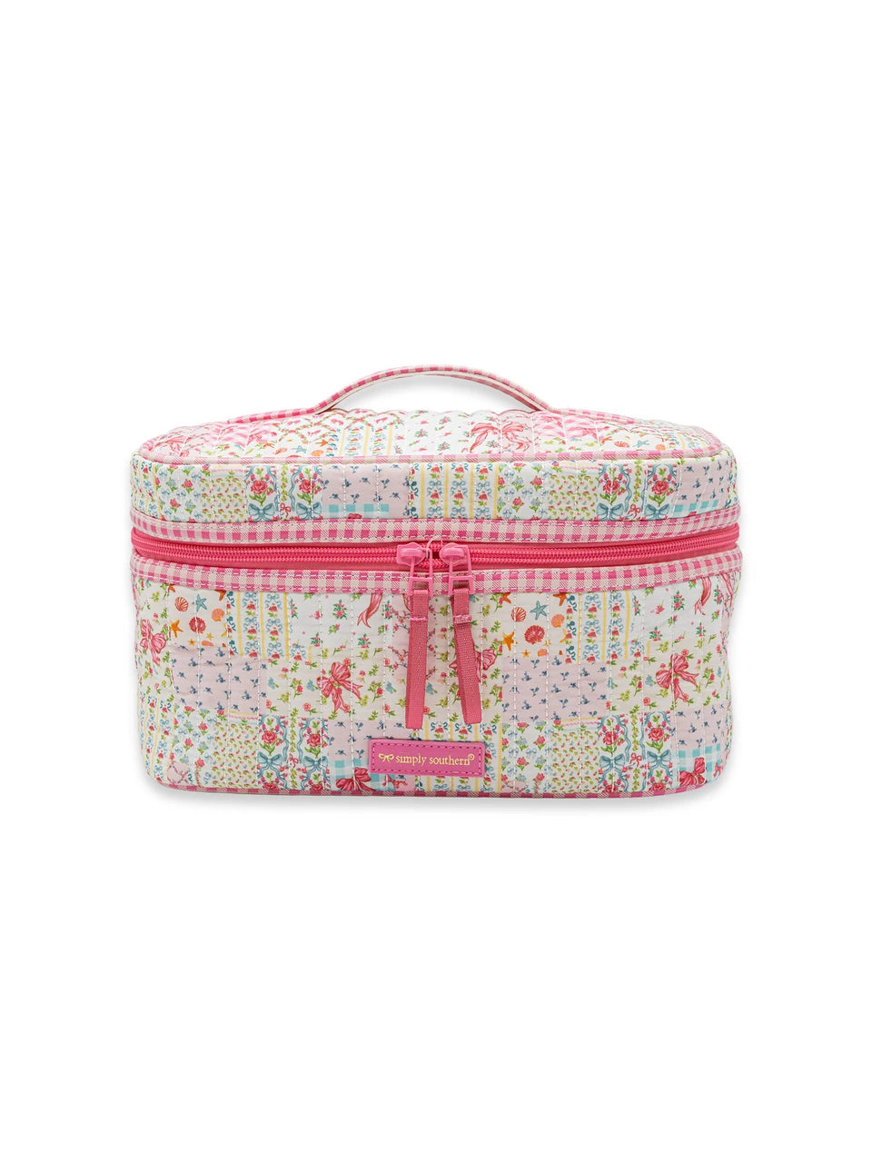 Quilted Ribbon Quilted Makeup Case