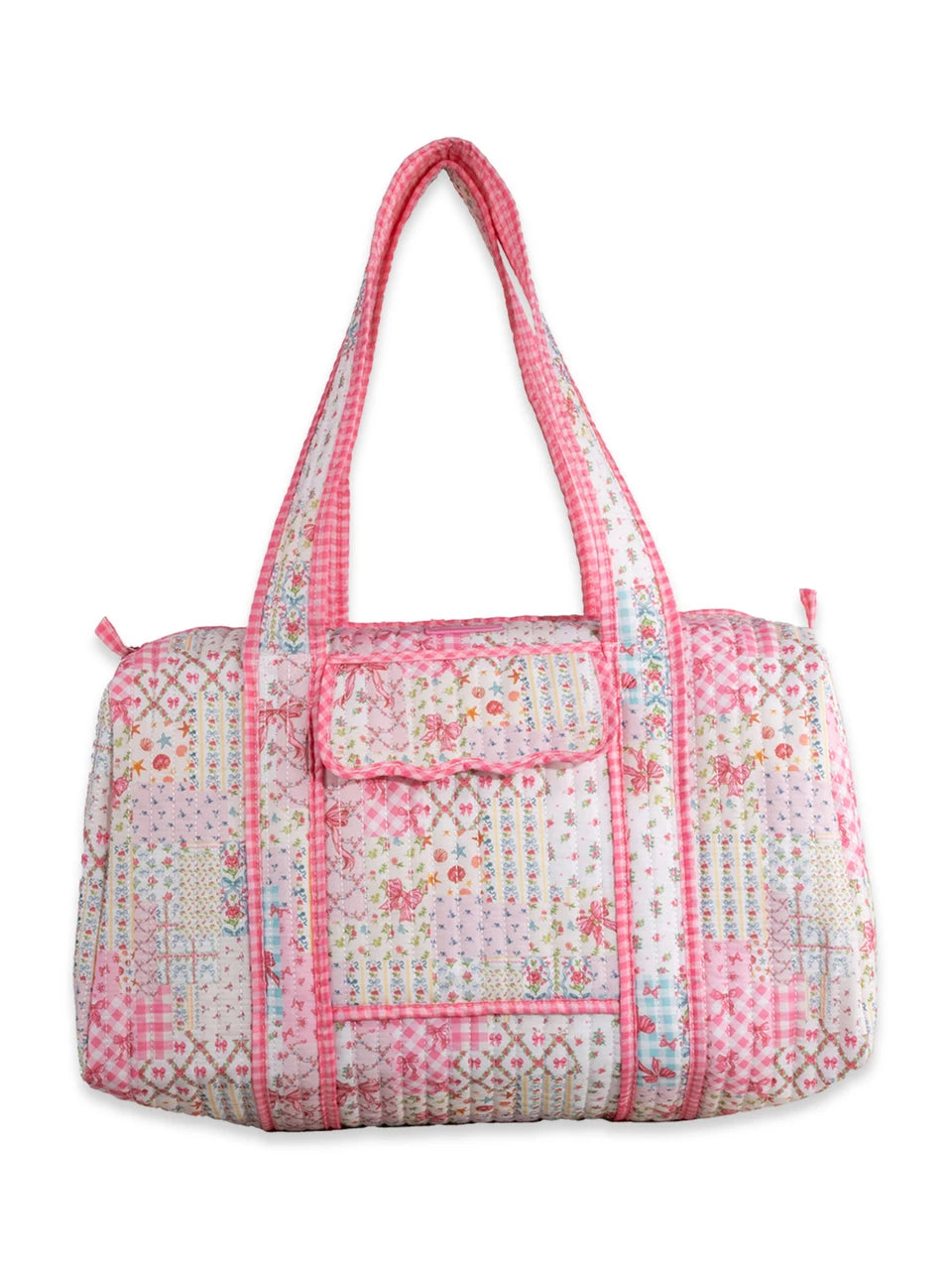 Quilted Ribbon Quilted Duffle Bag