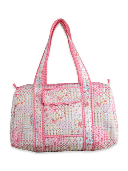 Quilted Ribbon Quilted Duffle Bag