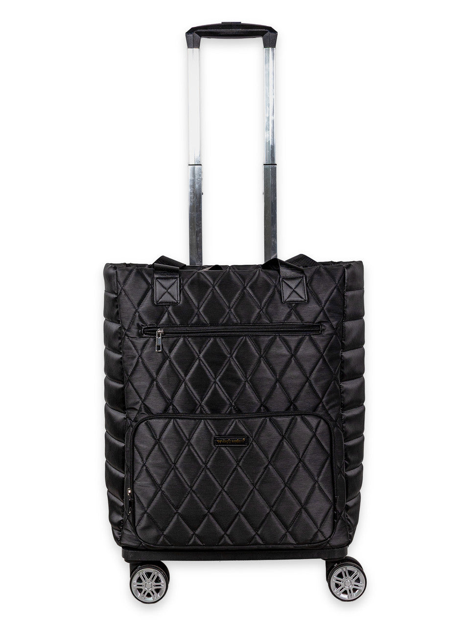 Black Swivel Rolling Tote