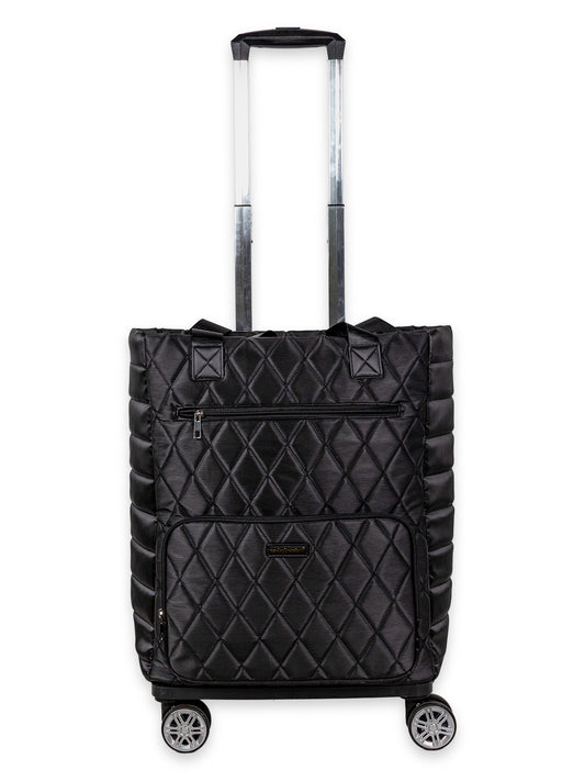 Black Swivel Rolling Tote