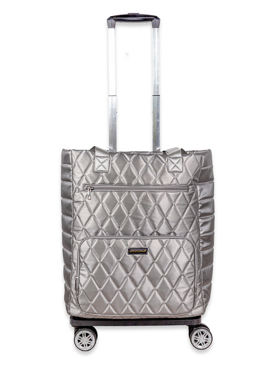 Silver Swivel Rolling Tote