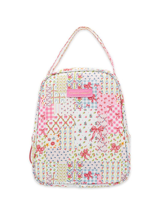 Quilted Ribbon School Lunch Bag