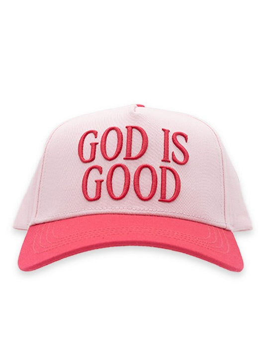 God Is Good Pink Trucker Hat