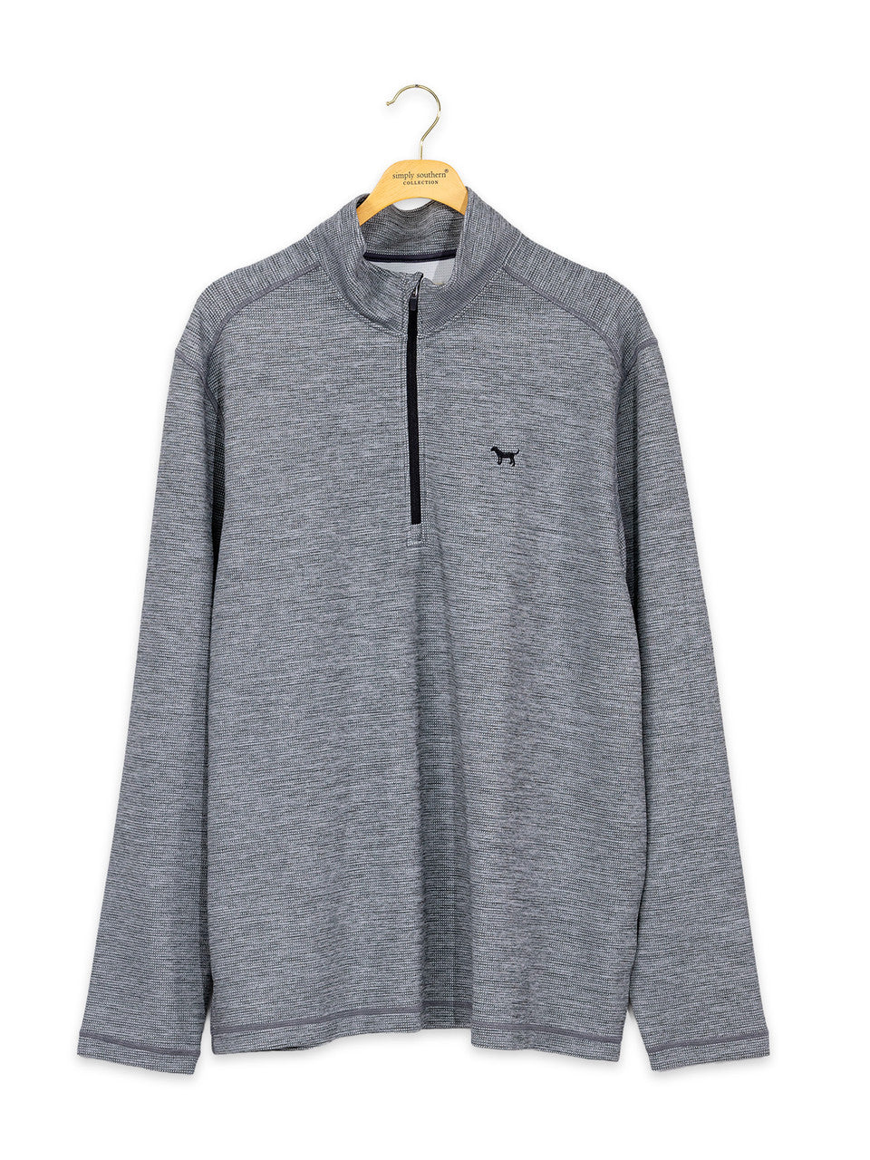 Men's Heather Lead Quarter Zip Pullover