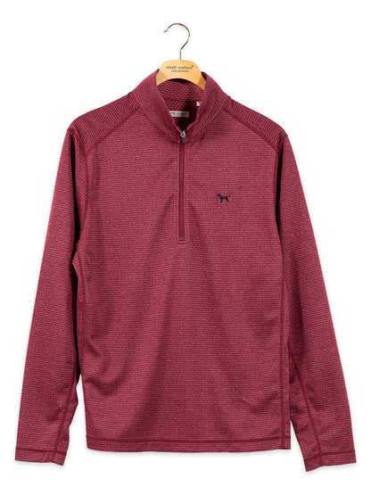Men's Oxblood Tech Quarter Zip
