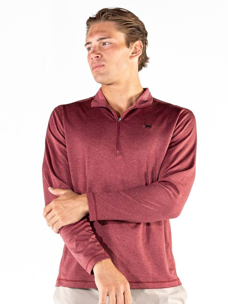 Men's Oxblood Tech Quarter Zip