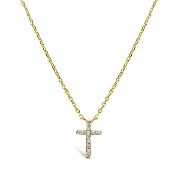 14K Gold Faith Cross - Itty Bitty Pretty