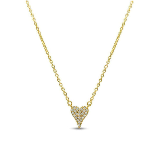 Gold Love Pave Dripping Heart - Itty Bitty Pretty