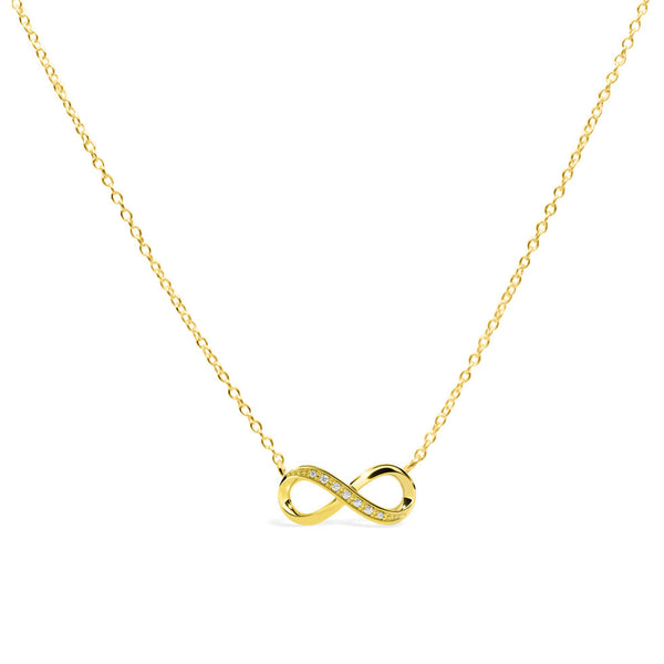 Gold Charm & Plain Chain - Beyond Infinity Necklace