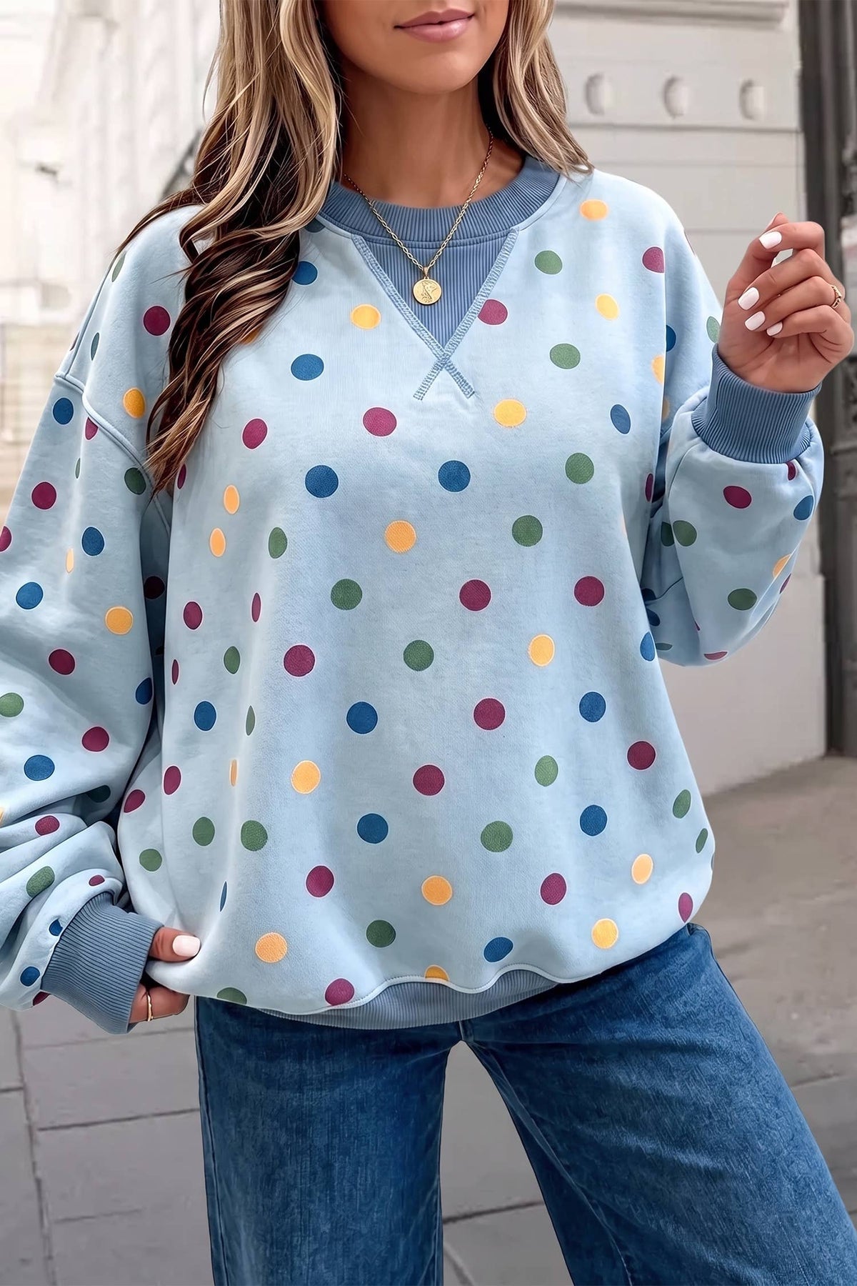 The Confetti Dot Pullover