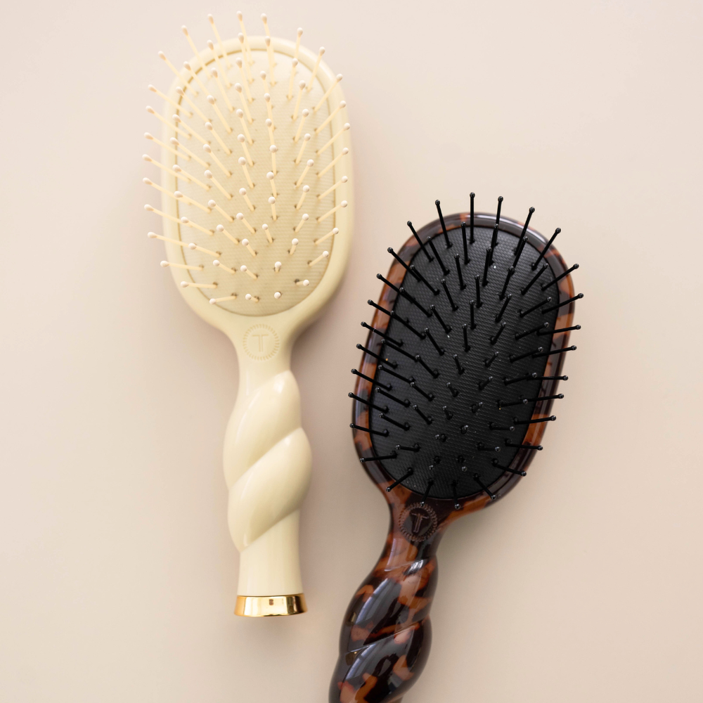 TELETIE Mini Detangler Brush for Medium Hair | Tan