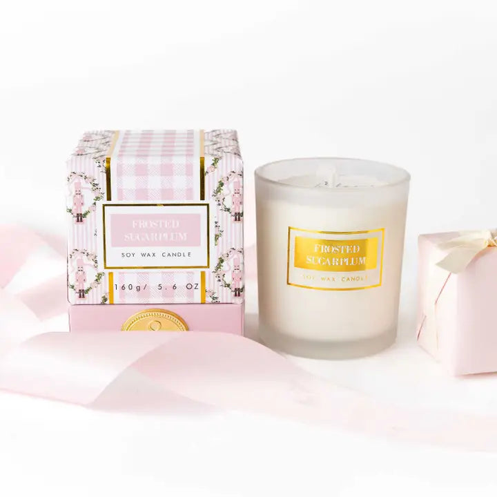 Frosted Sugarplum 5.6oz Soy Wax Candle