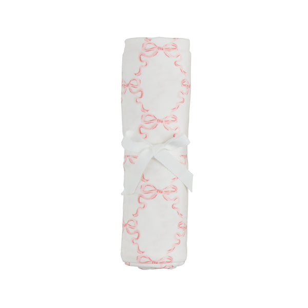 Mud Pie Bow Print Stretchy Swaddle