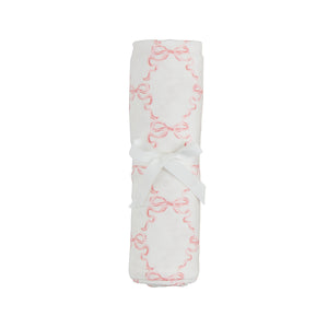 Mud Pie Bow Print Stretchy Swaddle