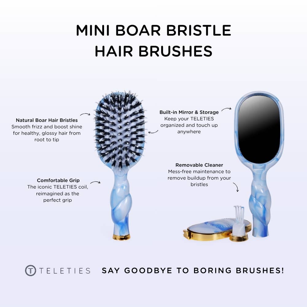 TELETIE Mini Boar Brush | Tide & True