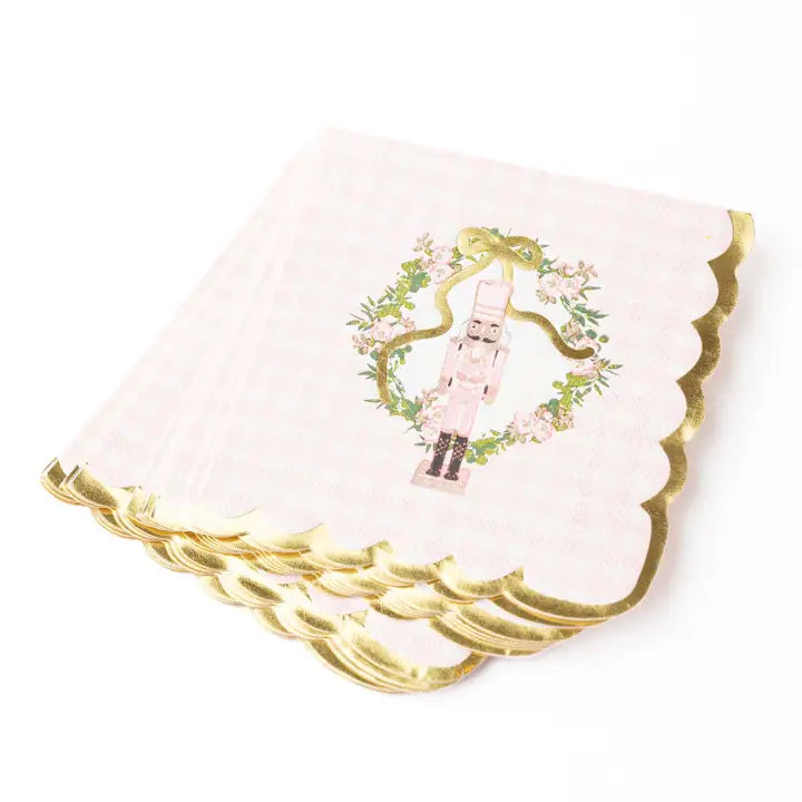 Sugarplum Gingham Paper Beverage Napkin Packs