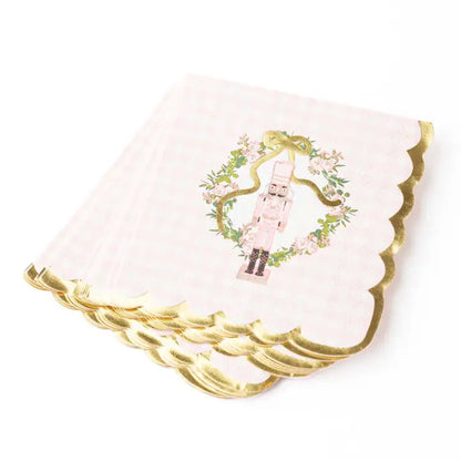 Sugarplum Gingham Paper Beverage Napkin Packs