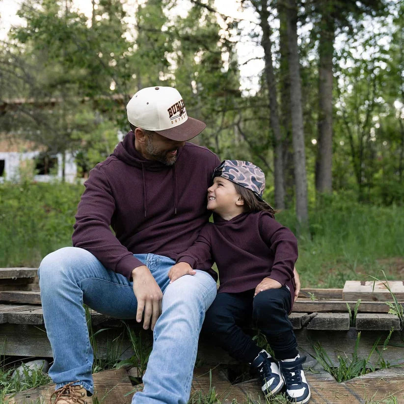 Maroon Thermal Hoodie