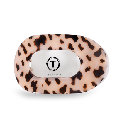 Round Flat TELETIE Clip | Large | Blonde Tortoise