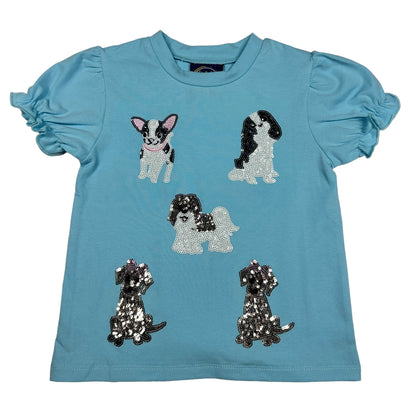 Puppy Sequin Tee