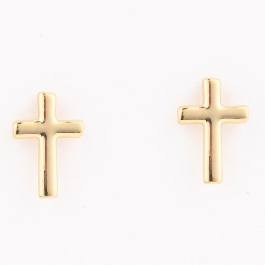Michelle McDowell Girl Little Cross Earrings