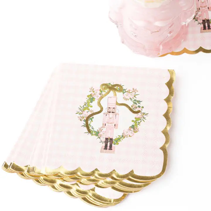 Sugarplum Gingham Paper Beverage Napkin Packs