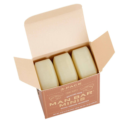 Man Bar Miniature 3pc Gift Set -  Spiced Tobacco
