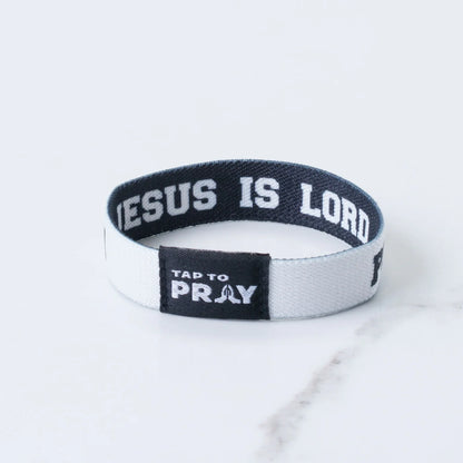 Tap To Pray™ Wristbands - Jesus Is Lord / Powered By Faith