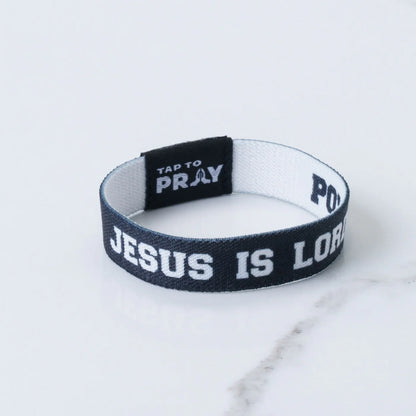 Tap To Pray™ Wristbands - Jesus Is Lord / Powered By Faith