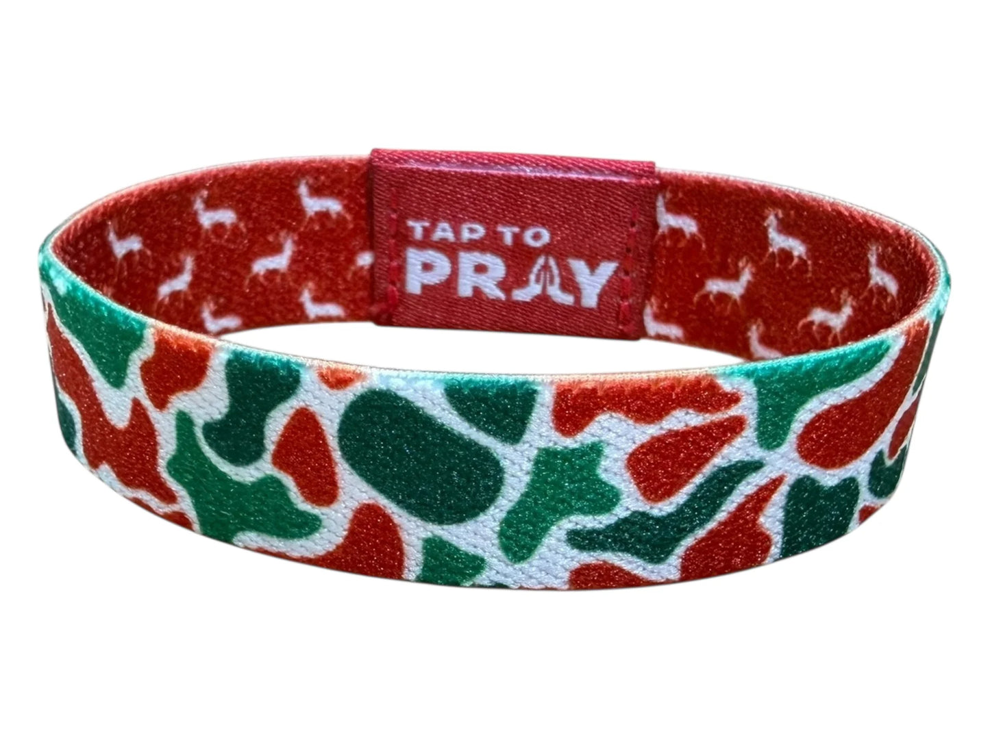 Tap To Pray™ Wristbands - Christmas Camo