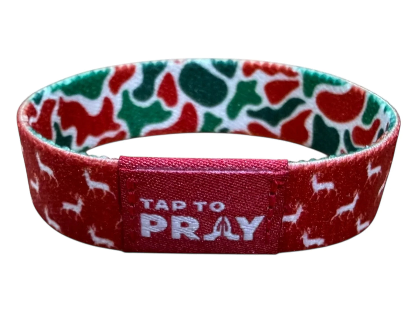 Tap To Pray™ Wristbands - Christmas Camo
