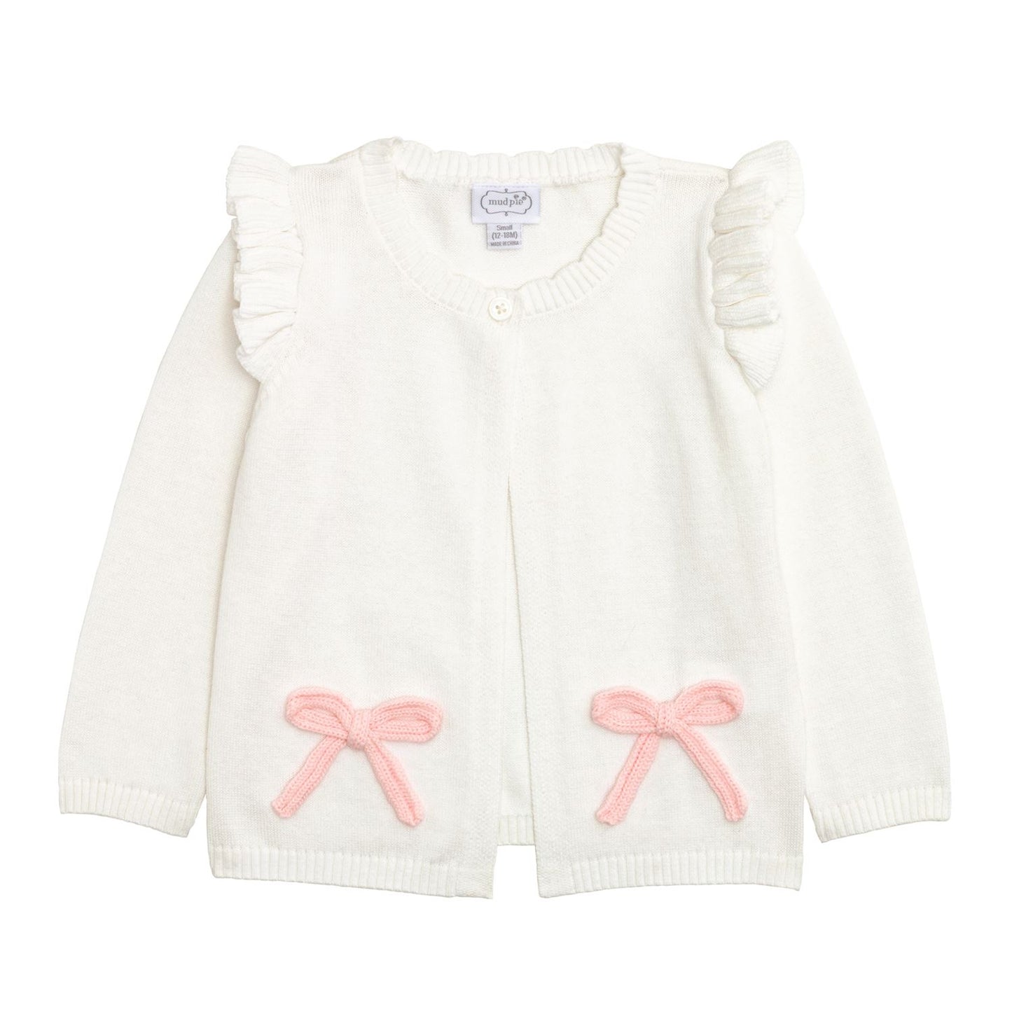 Mud Pie Bow Baby Cardigan