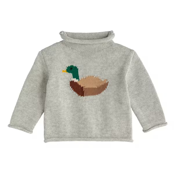 Mud Pie Duck Baby Rollneck Sweater