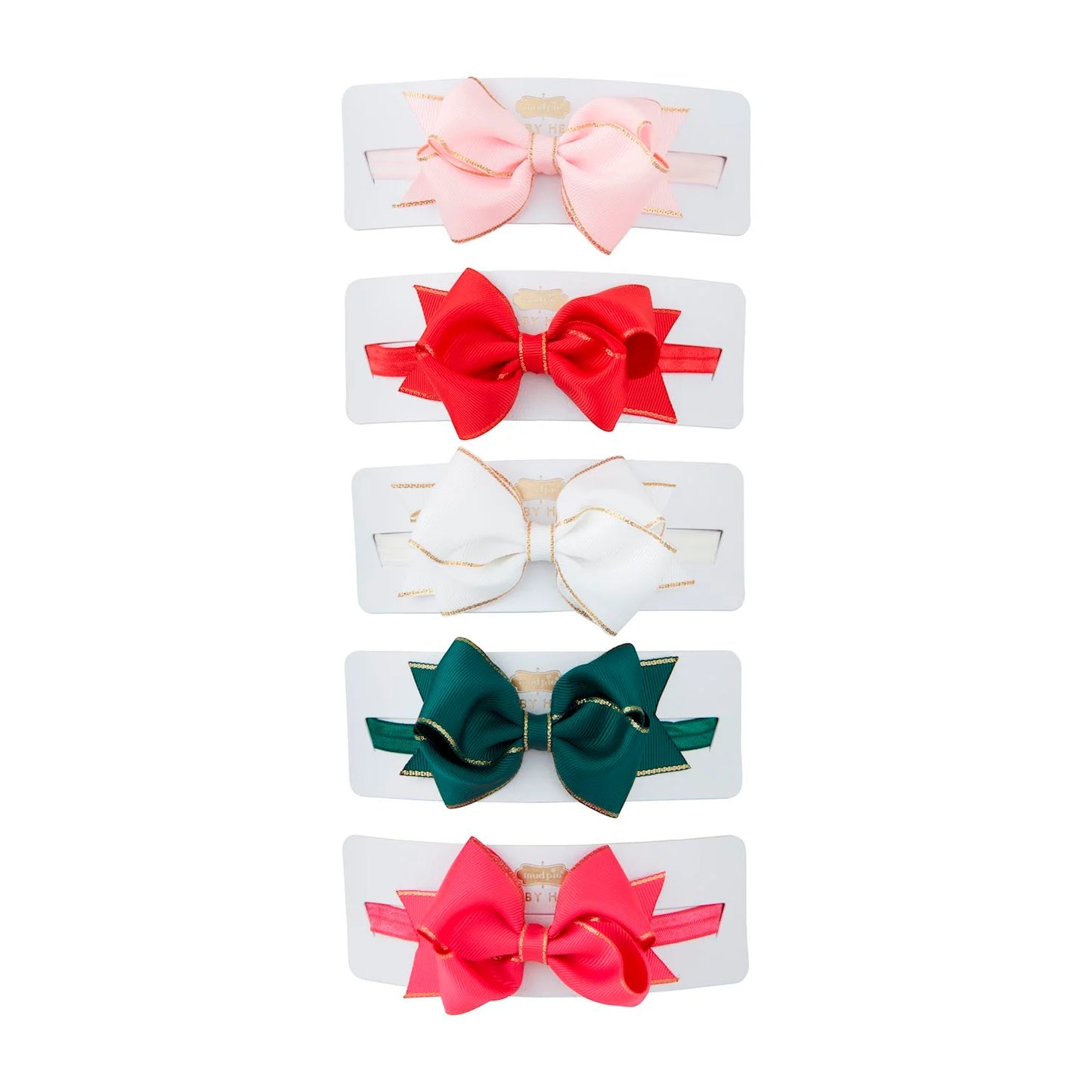 Mud Pie Gold Trim Bow Headband