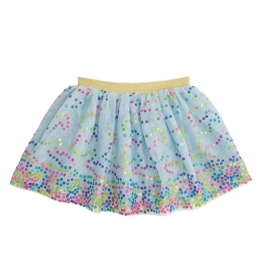 Mud Pie Blue Confetti Sequin Tutu