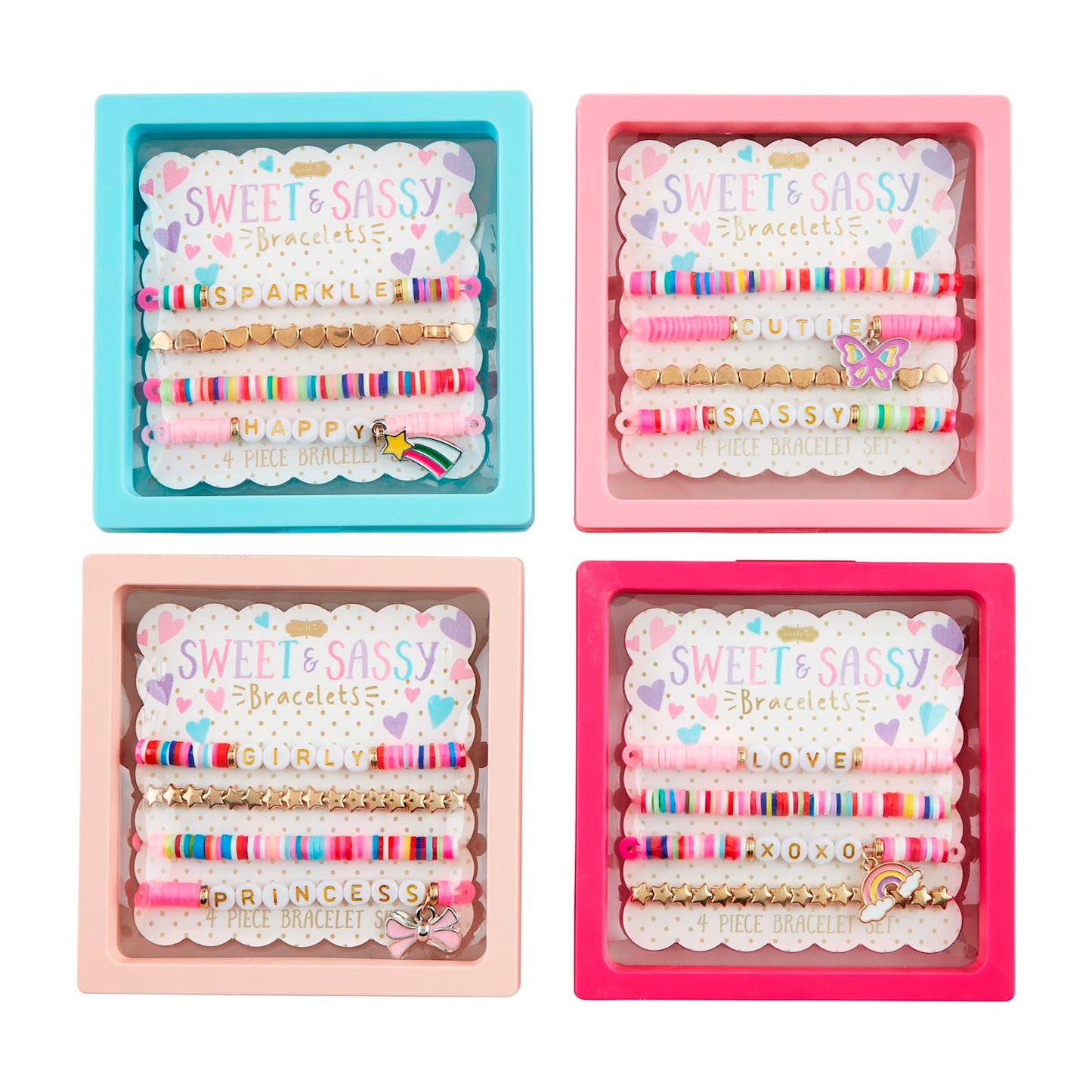 Mud Pie Sweet & Sassy Bracelet Set