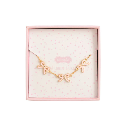 Mud Pie Bow Charm Bracelet
