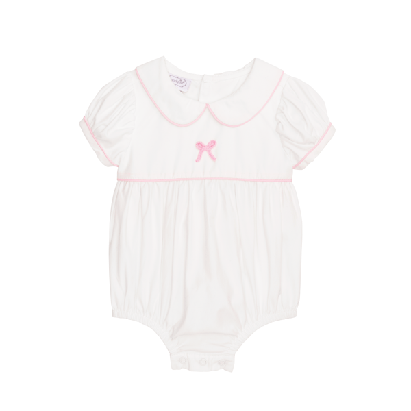 Mud Pie Pink Poplin Bow Bubble