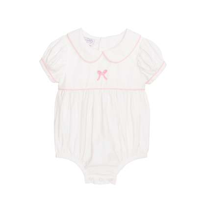 Mud Pie Pink Poplin Bow Bubble