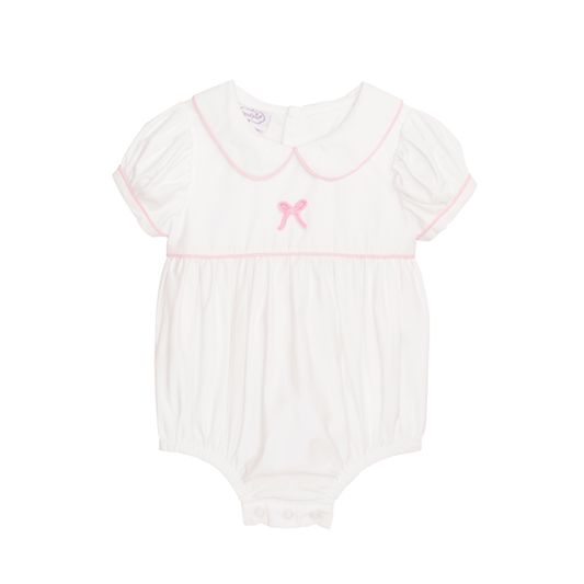 Mud Pie Pink Poplin Bow Bubble