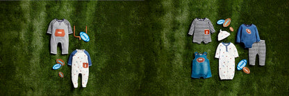 Mud Pie Football Take-Me-Home Hat Set