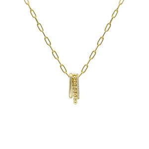 Gold Kitchen Sink Necklace