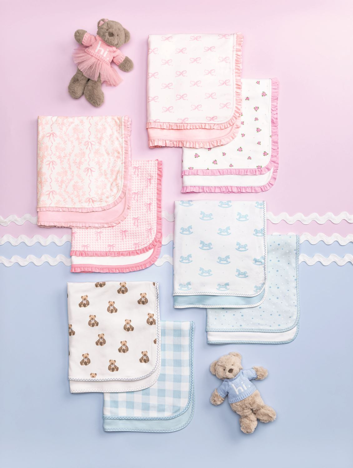 Mud Pie Girl Arrival Blankets