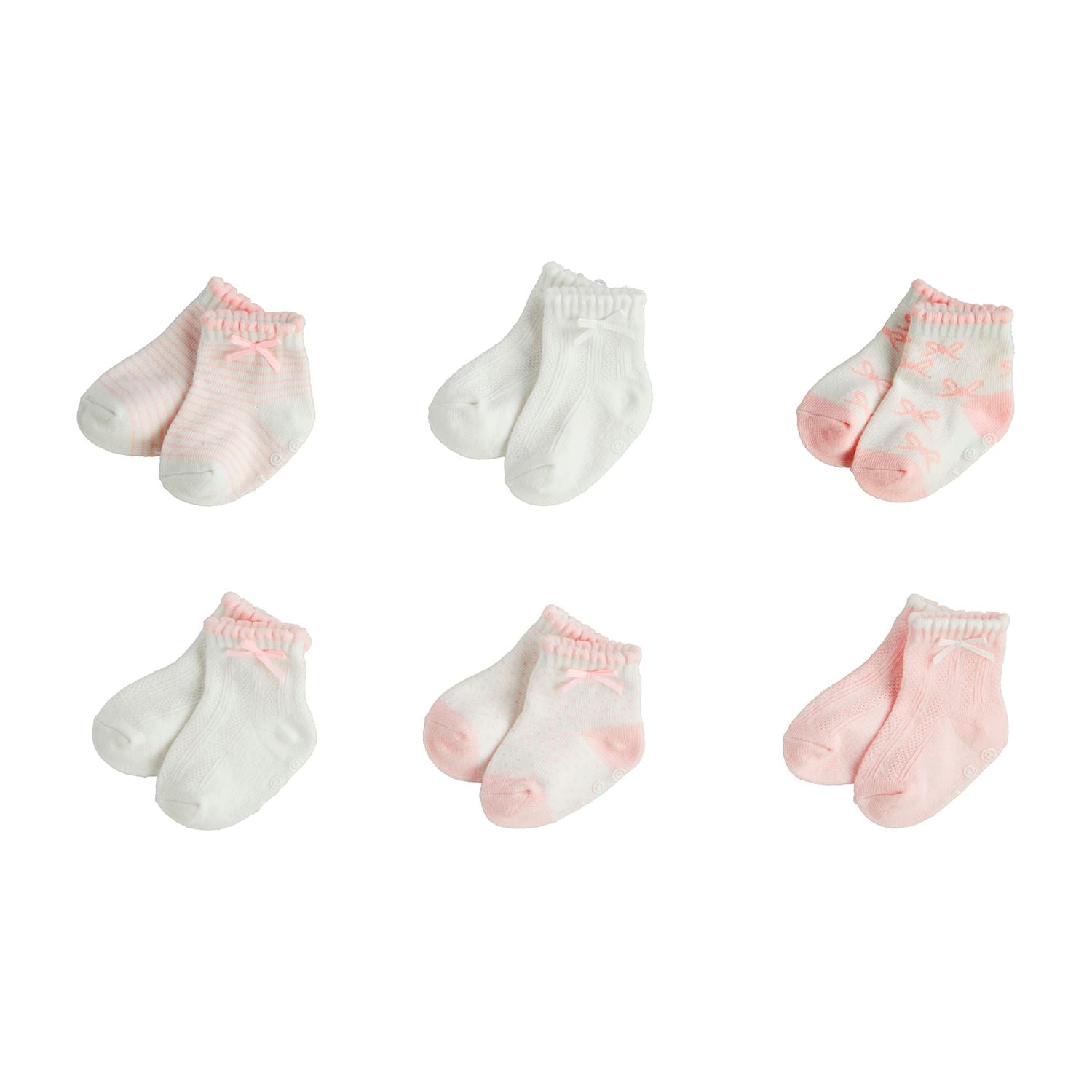 Mud Pie Pink Baby Socks