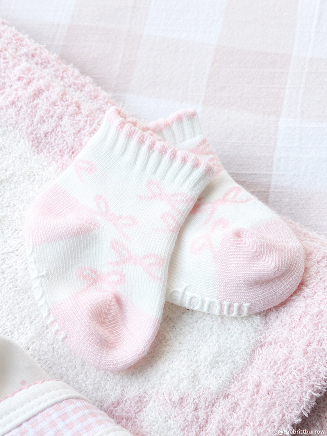 Mud Pie Pink Baby Socks