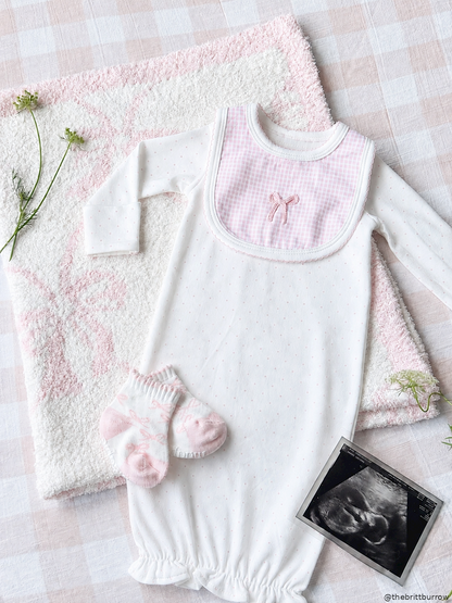 Mud Pie Pink Baby Socks