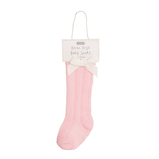 Mud Pie Pointelle Bow Knee Socks