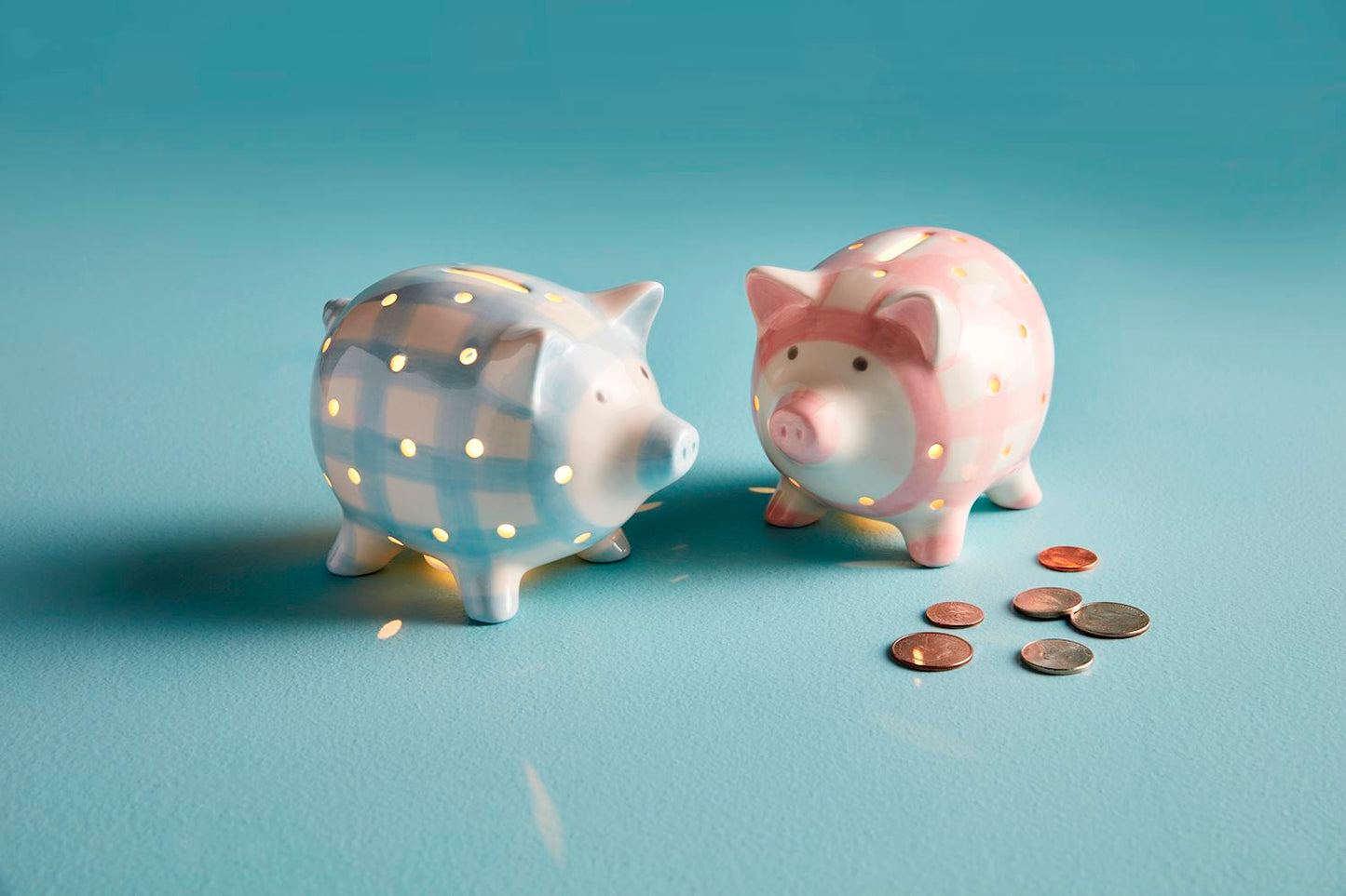 Mud Pie Pink Light Up Piggy Bank